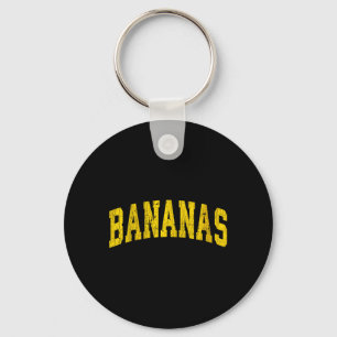 Womens Banana Retro Throwback Popular Fruit Humour Keychain