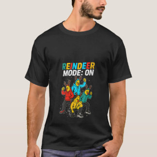 Womens Banana Squad Reindeer Mode ON Family Merry  T-Shirt