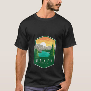 Womens Banff National Park V Neck  T-Shirt