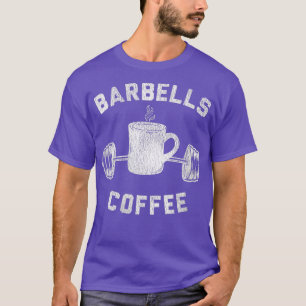 Womens Barbells Coffee Breakfast and Weights VNec T-Shirt