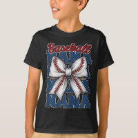 Womens Baseball Nana Coquette Bow Game Day Sport F
