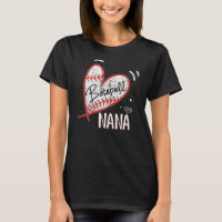 Womens Baseball Nana Grandma Heart Baseball Women