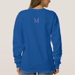 Women's Basic Deep Royal Sweatshirt Clotthing<br><div class="desc">Clothing Sweatshirt Apparel Monogram Template Women's Basic Deep Royal Sweatshirt.</div>