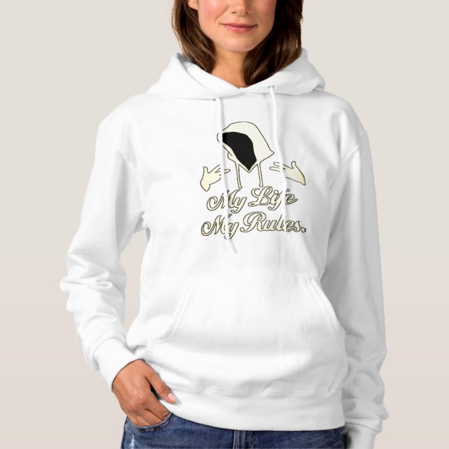 women's basic hooded sweatshirt enjoy comfort this (Front)
