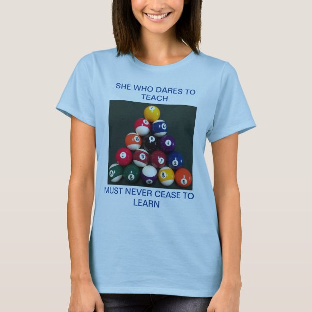 Women's Basic T-Shirt BILLIARDS POOL (Front)