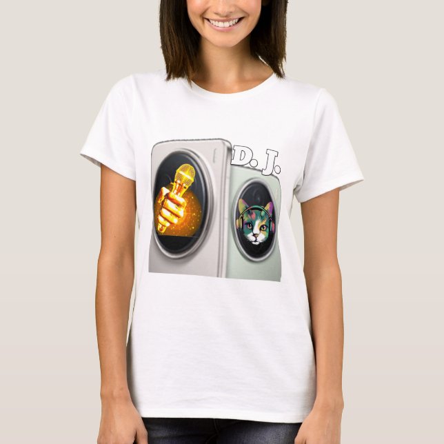 Women's Basic T-Shirt – Colourful Digital Design | (Front)