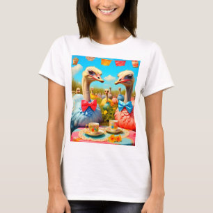 Women's Basic T-Shirt – Colourful Digital Design  