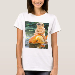 Women's Basic T-Shirt – Colourful Digital Design  