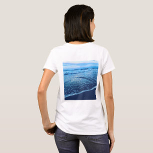 Women's basic t shirt ocean.