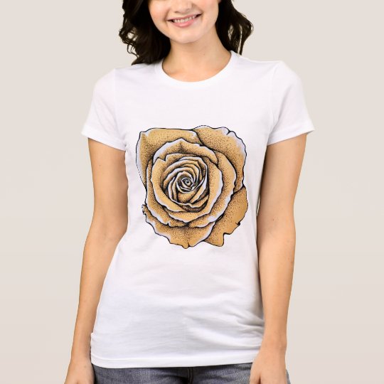 Women's Basic T-Shirt Vintage Rose