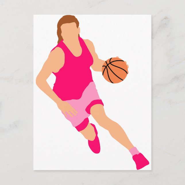 Women's basketball Logo Postcard (Front)