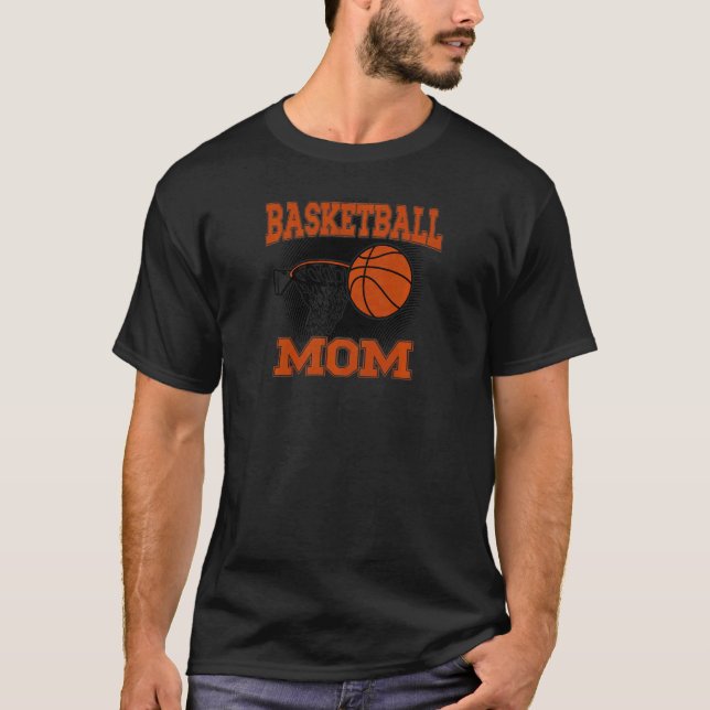 Womens Basketball Mom  1 T-Shirt (Front)