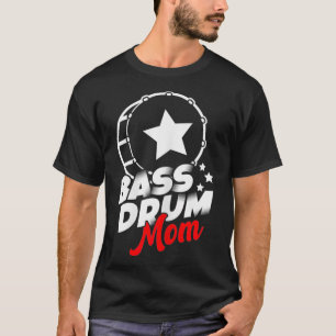 Womens Bass Drum Mom  T-Shirt