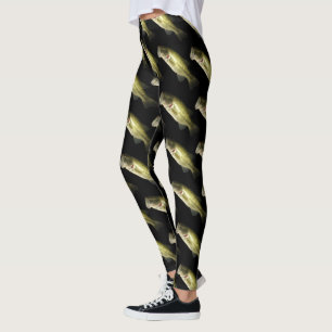 Women's Bass Fishing Apparel Custom Leggings