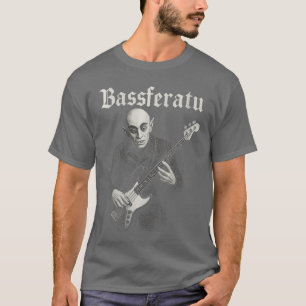 Womens Bassferatu Gothic Horror Halloween Bass Gui T-Shirt