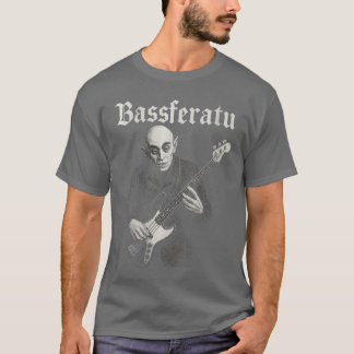 Womens Bassferatu Gothic Horror Halloween Bass Gui T-Shirt