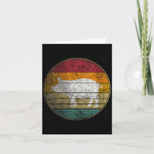 Women's bbq pig - vintage birthday mother's card