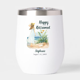 Womens Beach and Flowers Themed Retirement Party