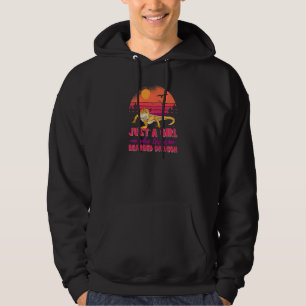 Womens Bearded Dragon Just A Girl Who Loves Lizard Hoodie