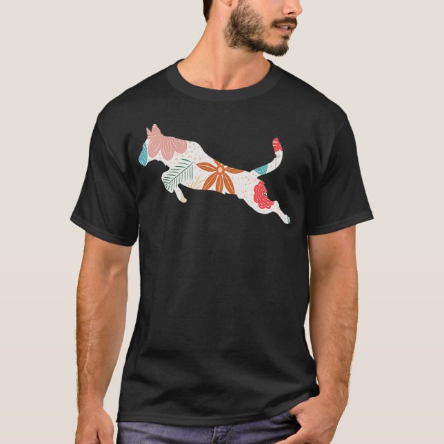 Womens Belgian Malinois Dog Police Training Jump T-Shirt (Front)