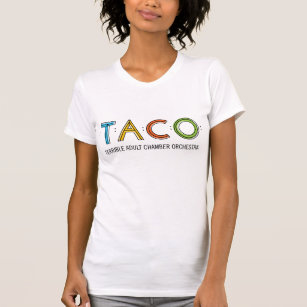 Women's Bella Canvas TACO Shirt, White T-Shirt