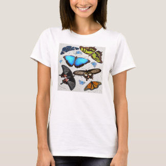 Women's Bella Flowy Simple T-Shirt Butterflies 1