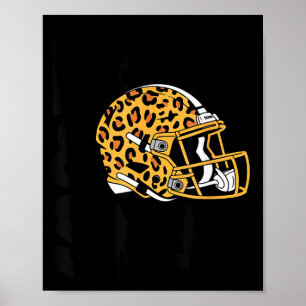 Women's Bend & Snap Leopard Print Helmet Footb