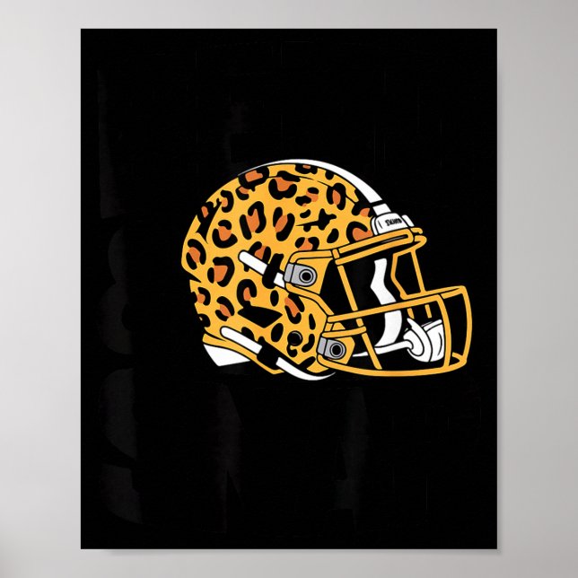 Women's Bend &amp; Snap Leopard Print Helmet Footb (Front)