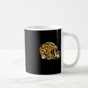 Women's Bend & Snap Leopard Print Helmet Footb Coffee Mug