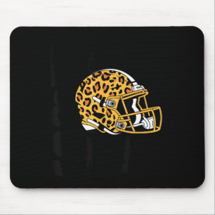 Women's Bend &amp; Snap Leopard Print Helmet Footb Mouse Pad