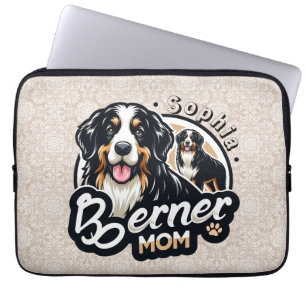 Womens Berner Mom - Bernese Mountain Dog Mom Gift Laptop Sleeve