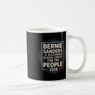 Womens Bernie Sanders And Aoc 2028 For President C Coffee Mug