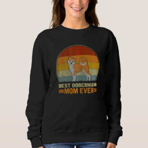 Womens Best American Eskimo Dog Mom Ever Retro Dog Sweatshirt