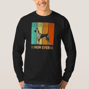 Womens Best Boxer Dog Mom Ever Retro Graphic Mama T-Shirt