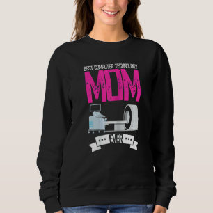 Womens Best Computer Technology Mom Ever Radiologi Sweatshirt