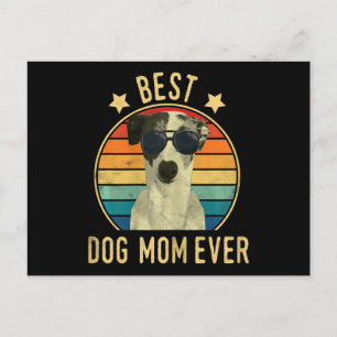 womens best dog mom ever italian greyhound announcement postcard