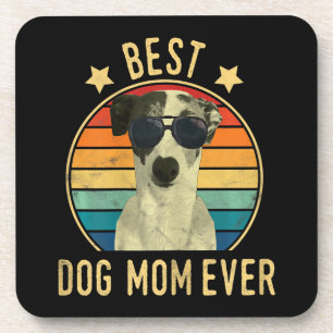 womens best dog mom ever italian greyhound coaster