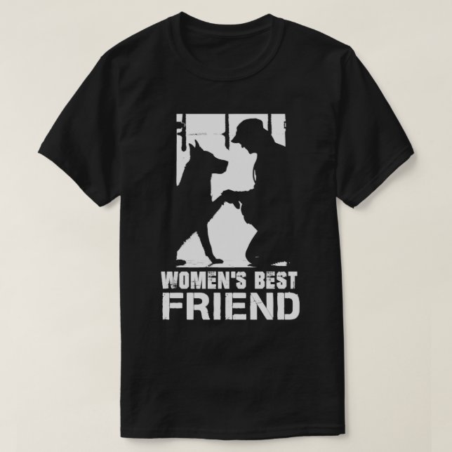Womens Best Friend Shirt Dog Lover Gift (Design Front)