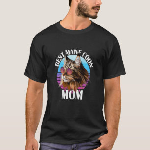 Womens Best Maine Coon Mum Maine Coon Owner Cat T-Shirt
