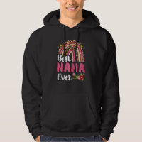 Womens Best Nana Ever  Rainbow  Mother's Day