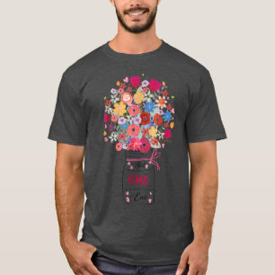 Womens Best Oma Ever Art Flower Grandma Mother's D T-Shirt