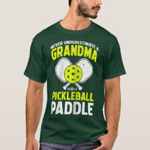 Womens Best Pickleball Player Grandma Nanny Funny T-Shirt
