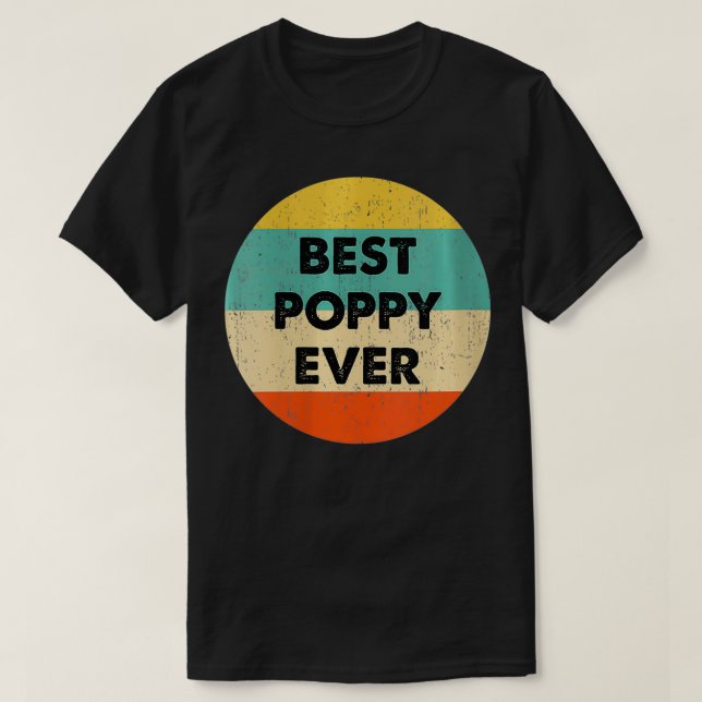 Womens Best Poppy Ever VNeck  T-Shirt (Design Front)