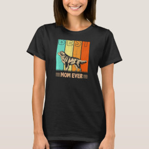 Womens Best Saint Bernard Dog Mom Ever Graphic Mam T-Shirt