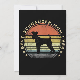 Womens Best Schnauzer Mom Ever Dog Lover Gifts Pet Announcement