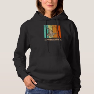 Womens Best Snowy Owl Mom Ever Retro Graphic Mama  Hoodie