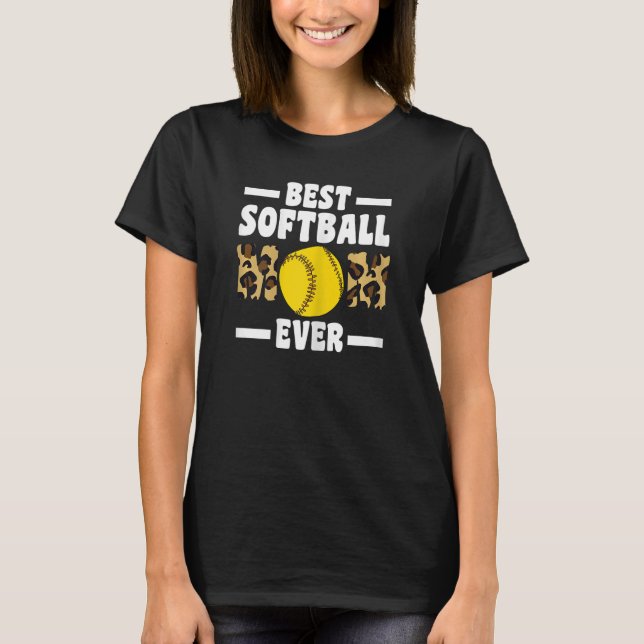 Womens best softball mom ever Softball mom T-Shirt (Front)