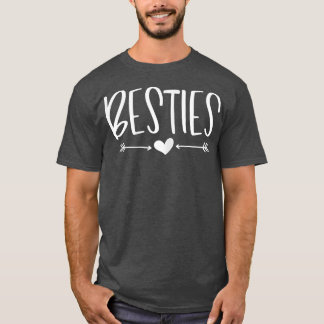 Womens Bestie Sisters Girls BFF Best friend Bestie T-Shirt
