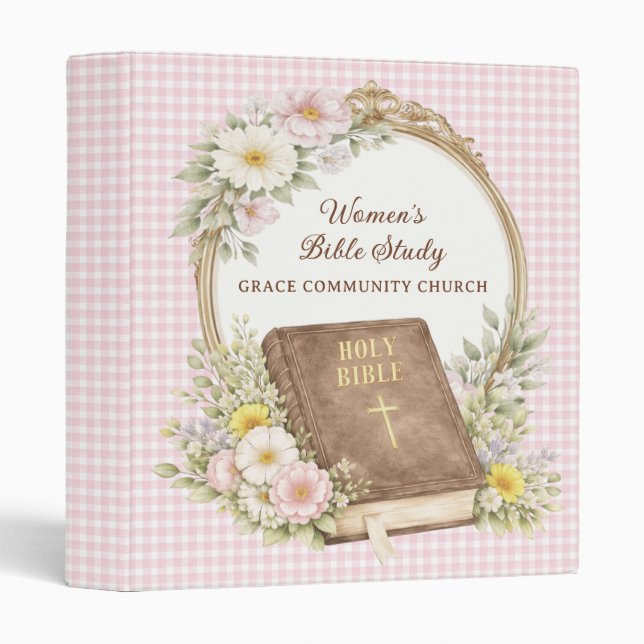 Women's Bible Study | Spring Flowers Binder (Front/Spine)