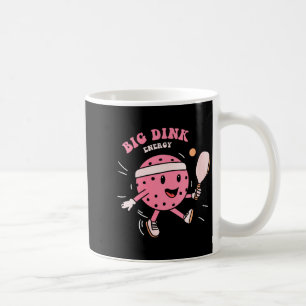 Womens big dink energy pickleball funny pickle bal coffee mug
